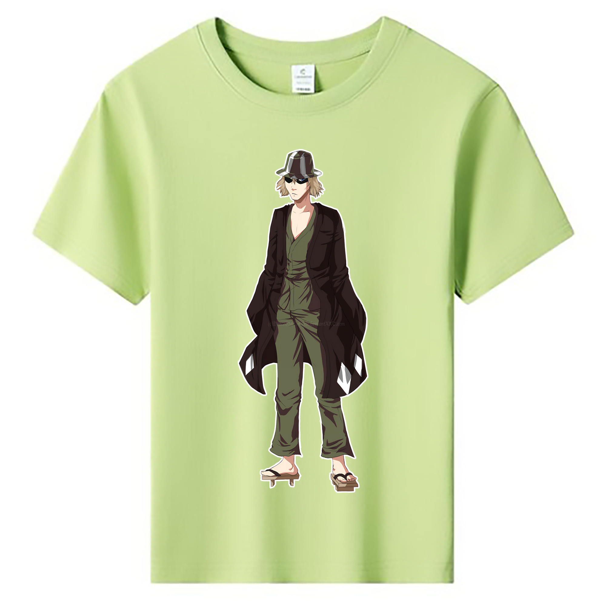 （画像用） "ブリーチ 浦原 喜助（うらはら きすけ） BLEACH Urahara Kisuke " 綿100％キッズTシャツ（フロントプリント）